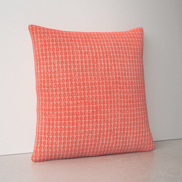 Bright coral throw discount pillows